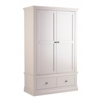 Alyssa Double Wardrobe with 2 Drawers Painted