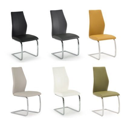 Bari Carter Dining Chair - White
