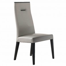 Novecento Taupe Leather Dining Chair
