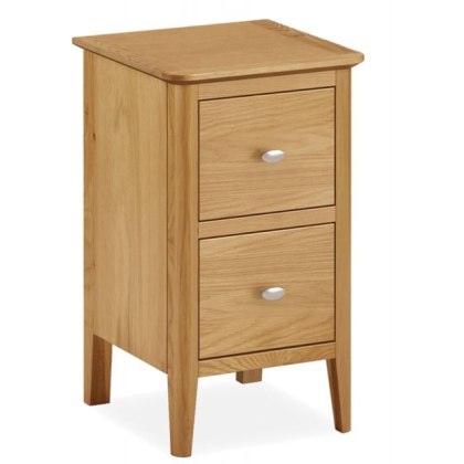 Bristol Narrow 2 Drawer Bedside Bristol Narrow 2 Drawer Bedside