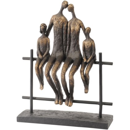 Family of Four on Bench Family of Four on Bench