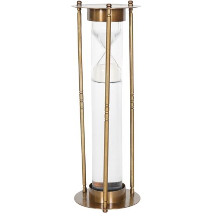Antique Brass Sand Timer Large Antique Brass Sand Timer Large