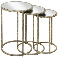 Mirror Top Nest of Tables