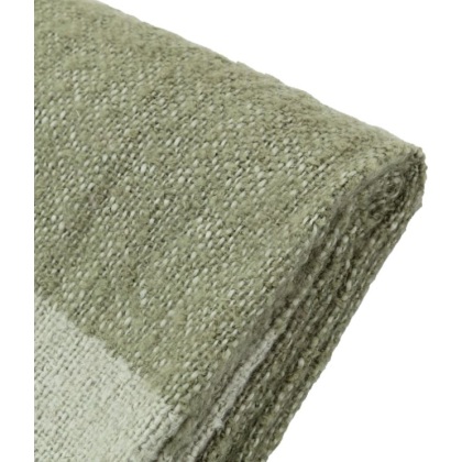 Stripe Faux Mohair Throw Olive