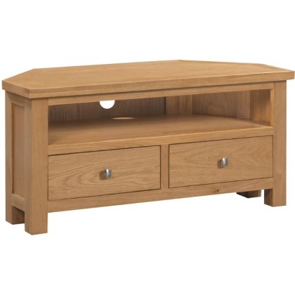 Dallow Oak Large Corner TV Unit