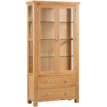 Dallow Oak Glazed Display Cabinet Dallow Oak Glazed Display Cabinet