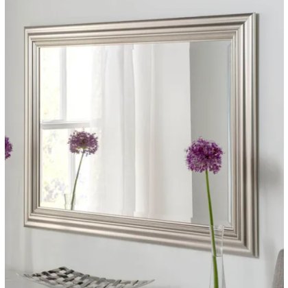 Britannia Mirror - Deco Silver