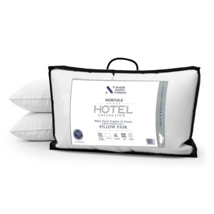 Norfolk 5* Hotel Collection - Duck Feather & Down Pair of Pillows Norfolk 5* Hotel Collection - Duck Feather & Down Pair of Pillows