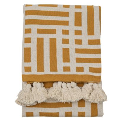Meton Knitted Tassel Throw