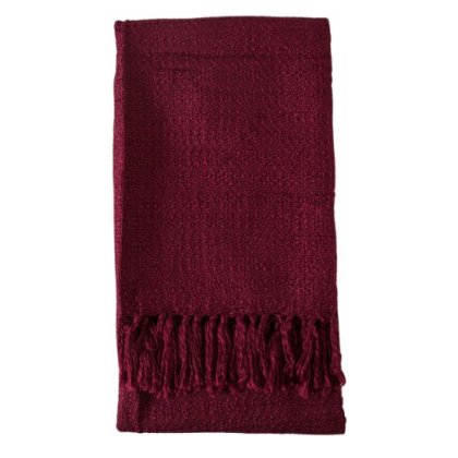 Acrylic Textured Throw Claret