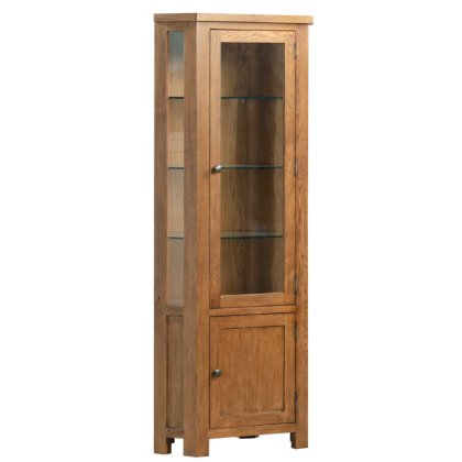 Dallow Rustic Corner Display Cabinet Dallow Rustic Corner Display Cabinet