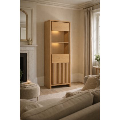 MaxFurn Levanzo Glazed Cabinet (1 Glazed Door / 1 Door) MaxFurn Levanzo Glazed Cabinet (1 Glazed Door / 1 Door)
