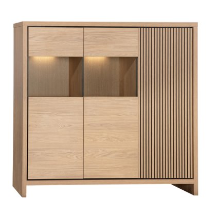 MaxFurn Levanzo Glazed Cabinet (2 Glazed Door / 3 Doors) MaxFurn Levanzo Glazed Cabinet (2 Glazed Door / 3 Doors)