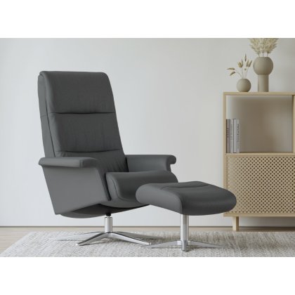 IMG Space 2400 Swivel Recliner Chair & Footstool