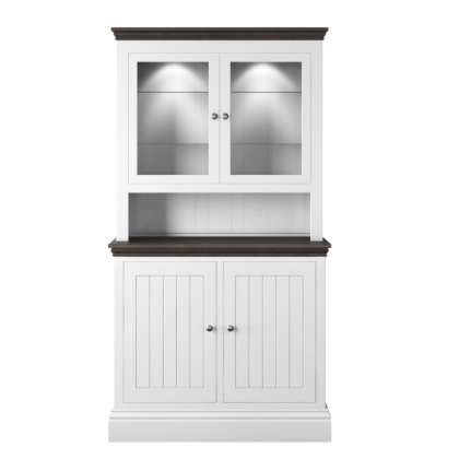 Hill & Hunter New England Small 2 Glazed Door Dresser Rack Hill & Hunter New England Small 2 Glazed Door Dresser Rack