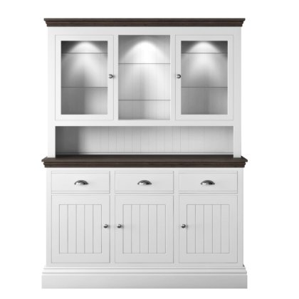 Hill & Hunter New England Medium 2 Glazed Door Dresser Rack Hill & Hunter New England Medium 2 Glazed Door Dresser Rack