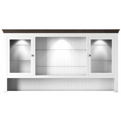 Hill & Hunter New England Large 2 Glazed Door Dresser Rack Hill & Hunter New England Large 2 Glazed Door Dresser Rack