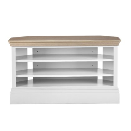 Hill & Hunter New England Corner Open Shelf TV Unit