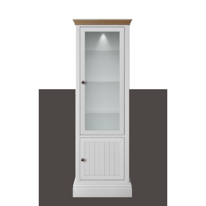 Hill & Hunter New England Narrow 2 Door Glazed Cabinet Hill & Hunter New England Narrow 2 Door Glazed Cabinet