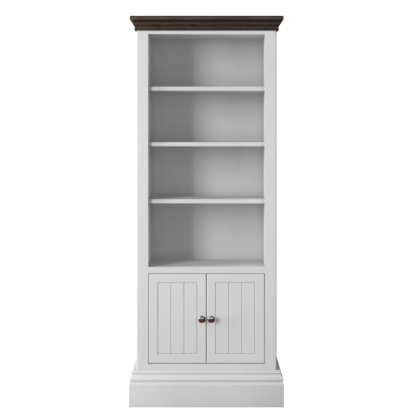 Hill & Hunter New England Wide Half Panelled Bookcase Hill & Hunter New England Wide Half Panelled Bookcase