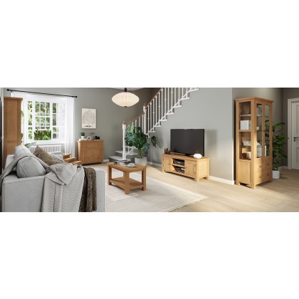 Dallow Oak Corner TV Unit