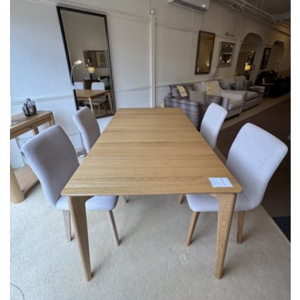 Bradley Extendable Oak Dining Table & 4 Chairs (WAS: £1,665 / NOW: £799)