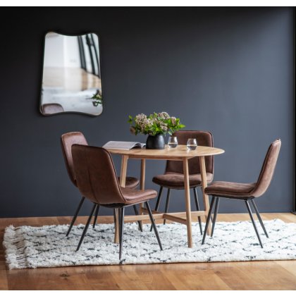 Madrid Round Dining Table - Oak Madrid Round Dining Table - Oak