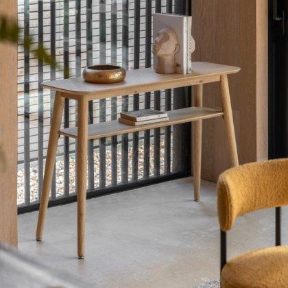 Hatfield Console Table - Natural Oak