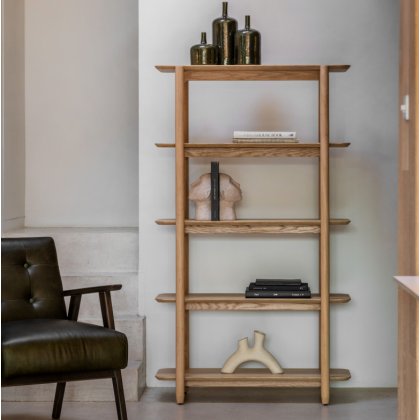 Hatfield Open Display - Natural Oak Hatfield Open Display - Natural Oak