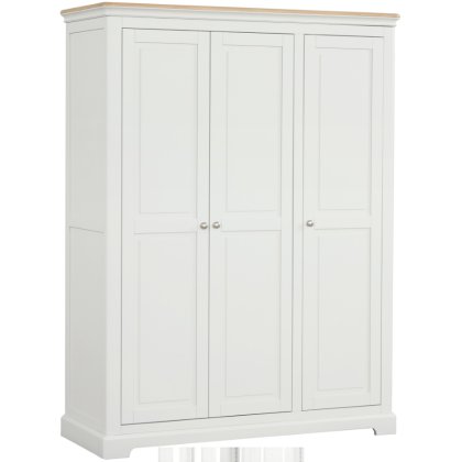 Lingwood Painted Grey Mist Triple Wardrobe