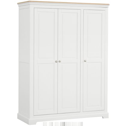Lingwood Painted White Triple Wardrobe