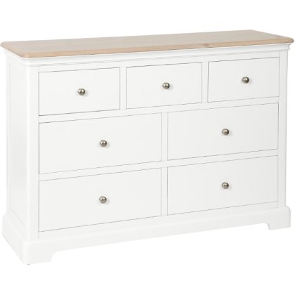 Lingwood Painted White 3 Over 4 Combination Chest