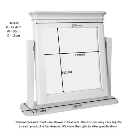 Lingwood Painted White Vanity Mirror