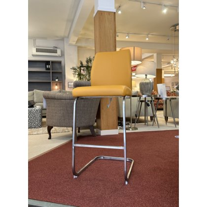 Vida Bar Stool Pumpkin PU (Was: £165 / Now £79)
