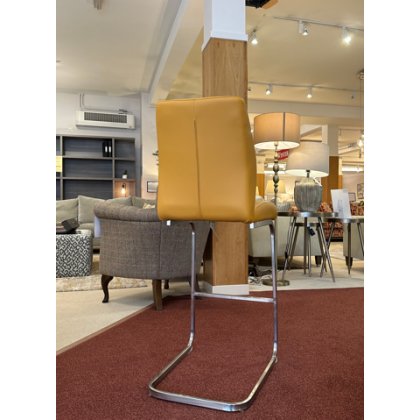 Vida Bar Stool Pumpkin PU (Was: £165 / Now £79)