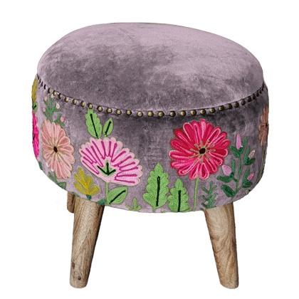 Boho Heather Footstool