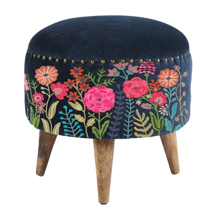 Liberty Navy Footstool
