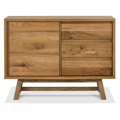 Brixton Rustic Oak Narrow Sideboard Brixton Rustic Oak Narrow Sideboard
