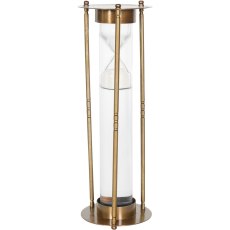 Antique Brass Sand Timer Large Antique Brass Sand Timer Large