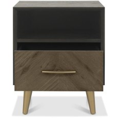 Lisbon 1 Drawer Bedside Table