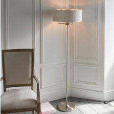 Highclere 3 Floor Lamp Chrome/Natural Highclere 3 Floor Lamp Chrome/Natural