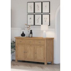 Dallow Oak 3 Door Sideboard