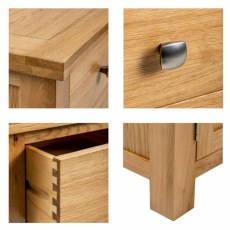 Dallow Oak 2 Door Console Table