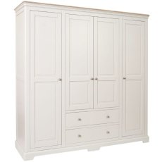 Lingwood Painted 4 Door 2 Drawer Wardrobe Lingwood Painted 4 Door 2 Drawer Wardrobe