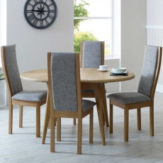 Stockholm Compact Round Extending Dining Table W105-140cm