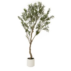 Faux Apulia Olive Tree In White Pot Faux Apulia Olive Tree In White Pot