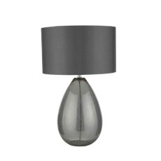 Rain Smoked Glass Table Lamp Rain Smoked Glass Table Lamp