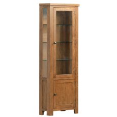 Dallow Rustic Corner Display Cabinet Dallow Rustic Corner Display Cabinet