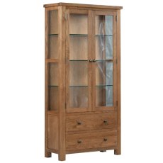 Dallow Rustic Glazed Display Cabinet Dallow Rustic Glazed Display Cabinet