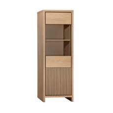 MaxFurn Levanzo Glazed Cabinet (1 Glazed Door / 1 Door)